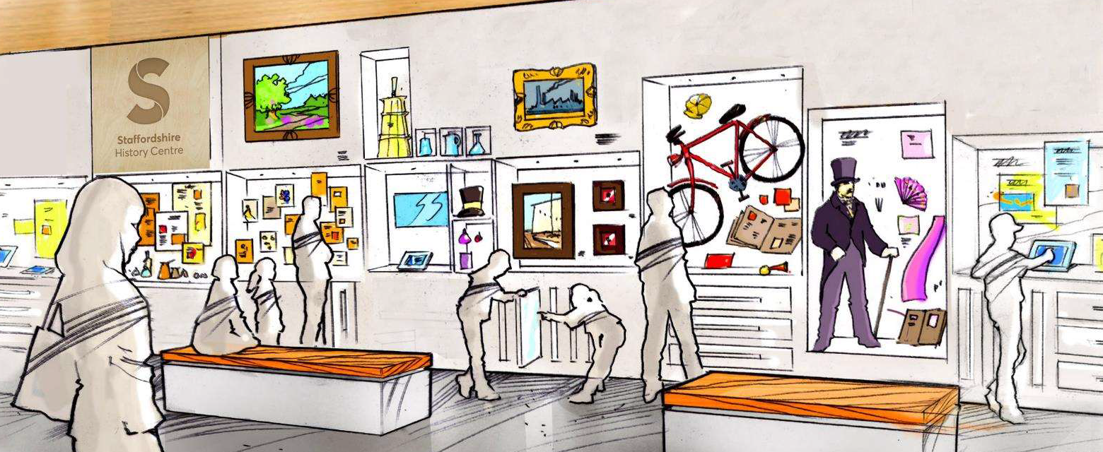 About Us curated wall